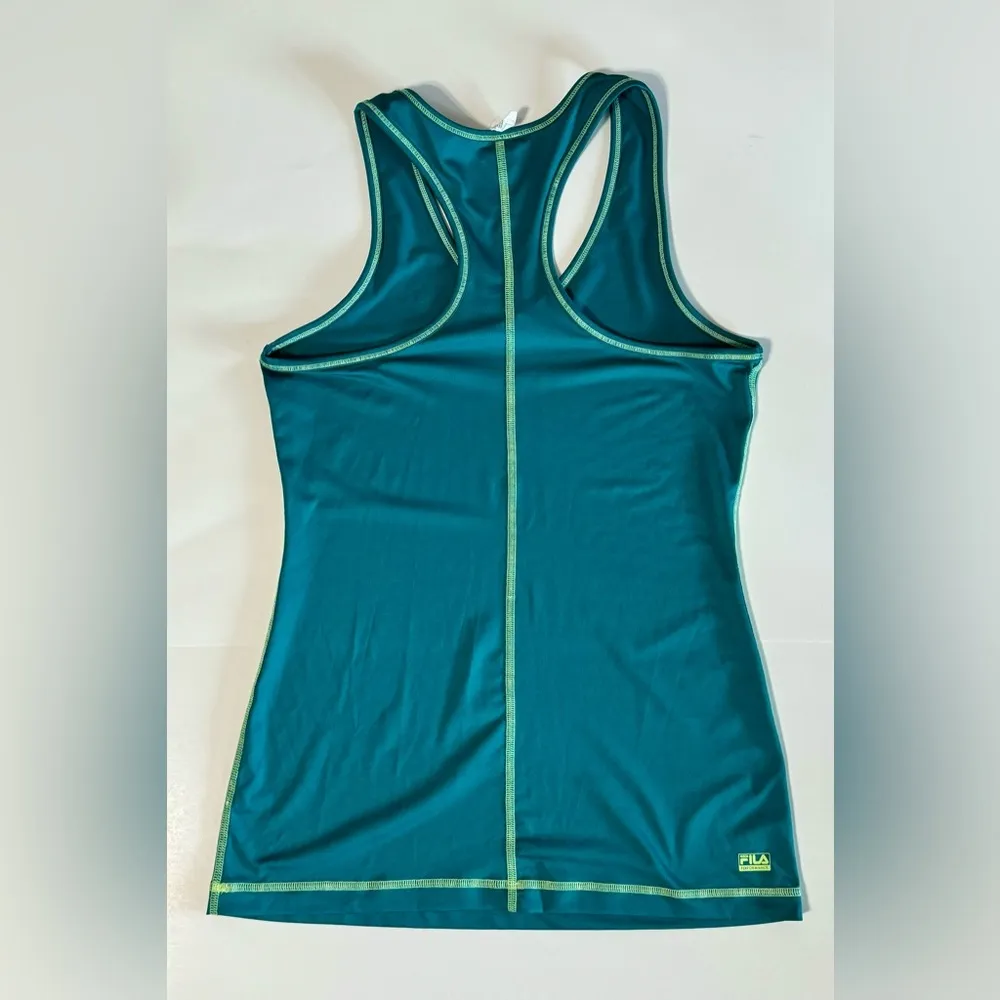 Performance Racerback Tank Dark Teal Size  M - Image 2