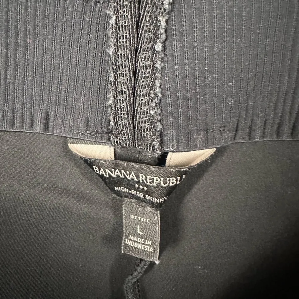 Banana Republic Womens LP Luxestretch Legging High Rise Skinny Black Pull On - Image 4