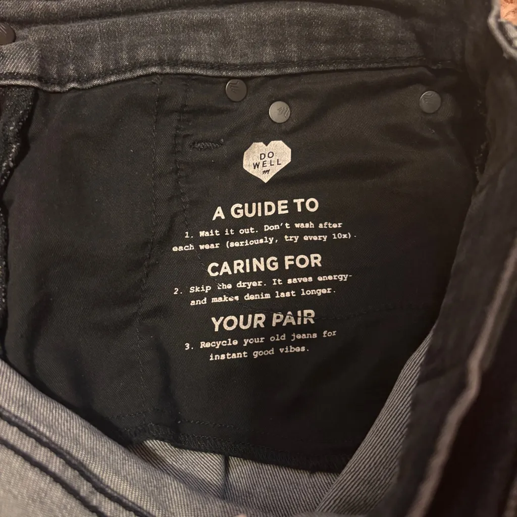 Madewell Perfect Vintage Crop Jeans Womens 26 (28x26) Black High Rise - Image 7