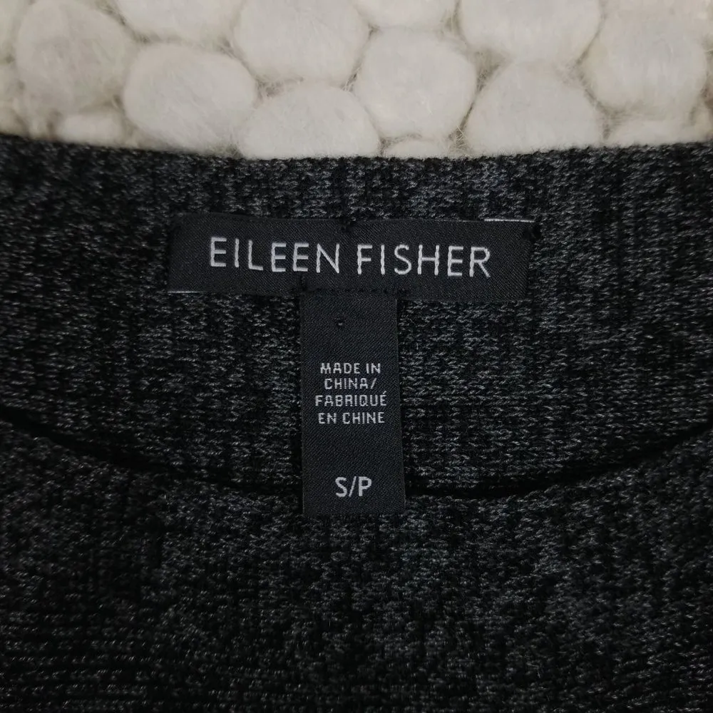 Eileen Fisher Merino Wool Blend Tunic Gray Sz Small - Image 7