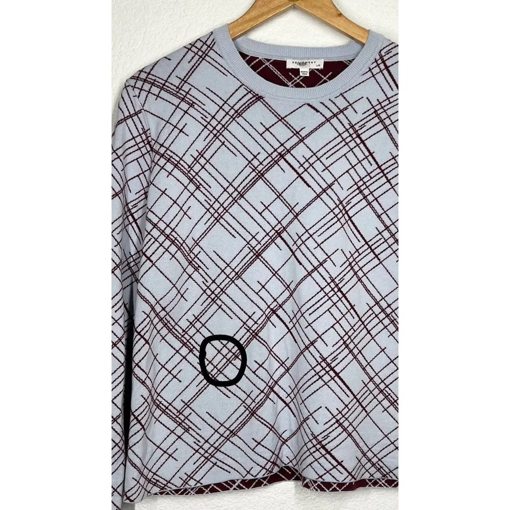 Equipment Sadonne Knit Pullover Sweater Large L Silk Cotton - Image 8