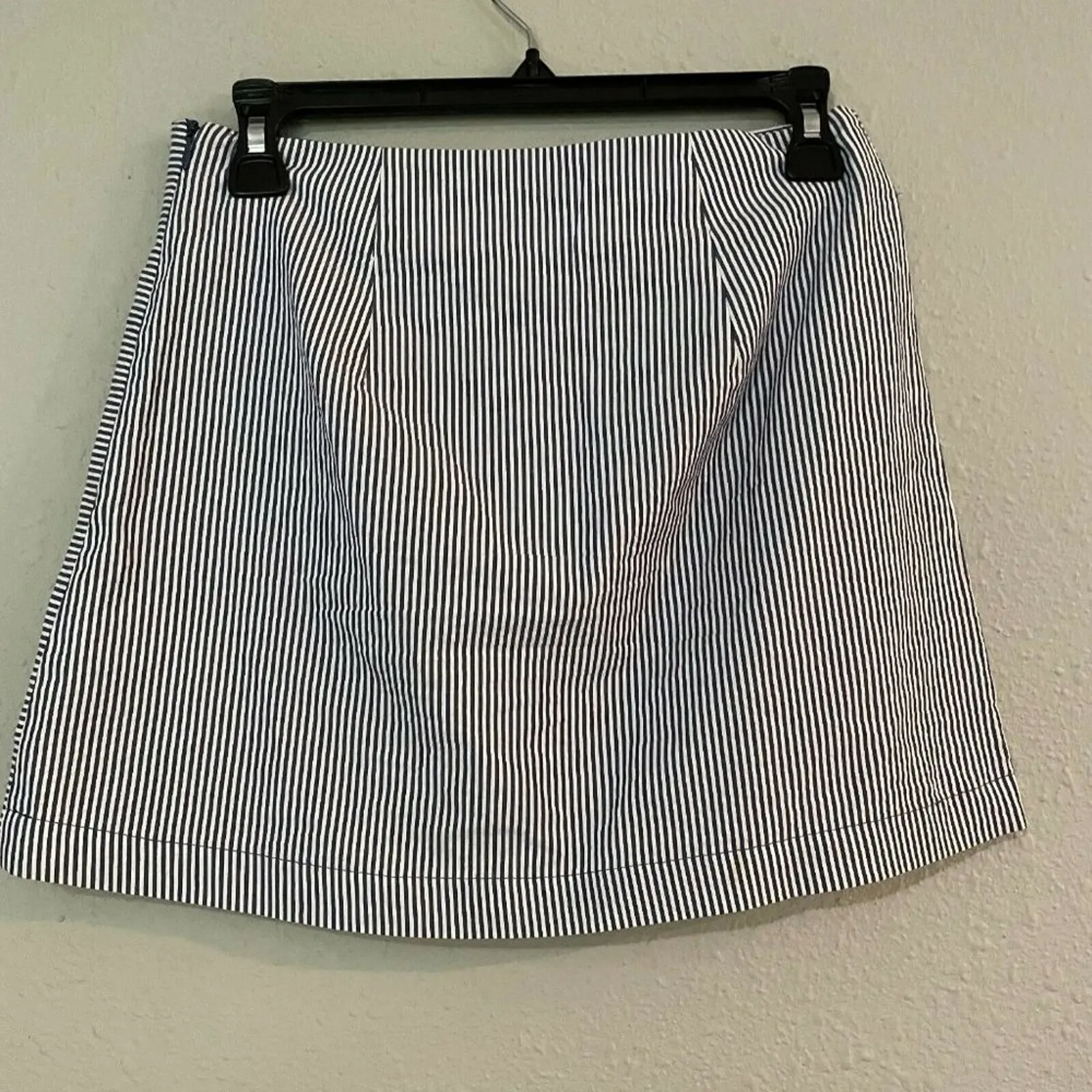 Urban Outfitters Blue White Stripped Print Casual Nautical Mini Skirt Small - Image 2