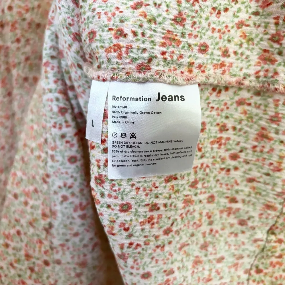 Reformation Vivi Dress in Siesta, Ditzy Floral Mini Babydoll Square Neck - Image 4