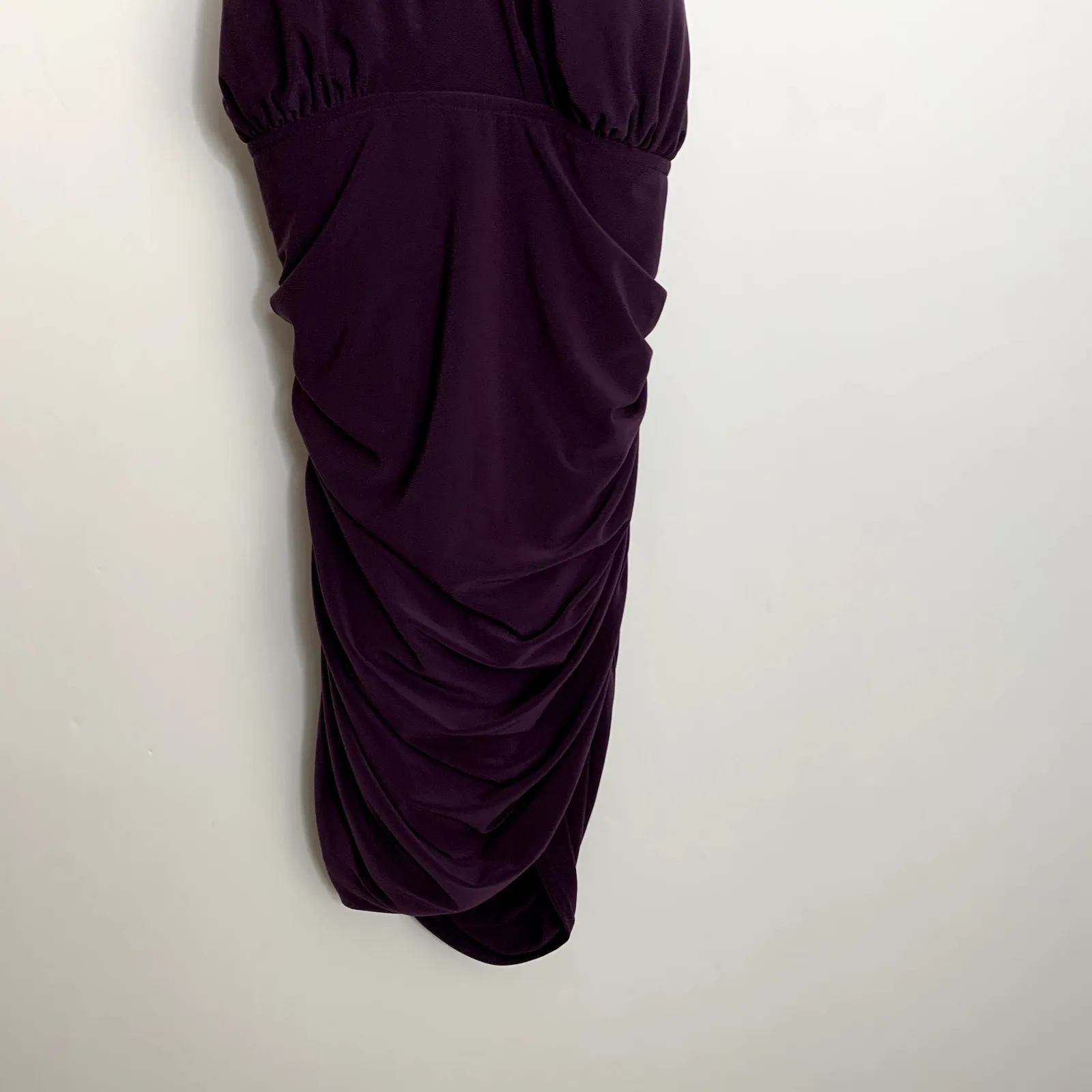 Magicsuit Slim Yvonne Babydoll Ruched Goddess Regency Halter Swimsuit Dress 12DD Purple Size 12 - Image 10