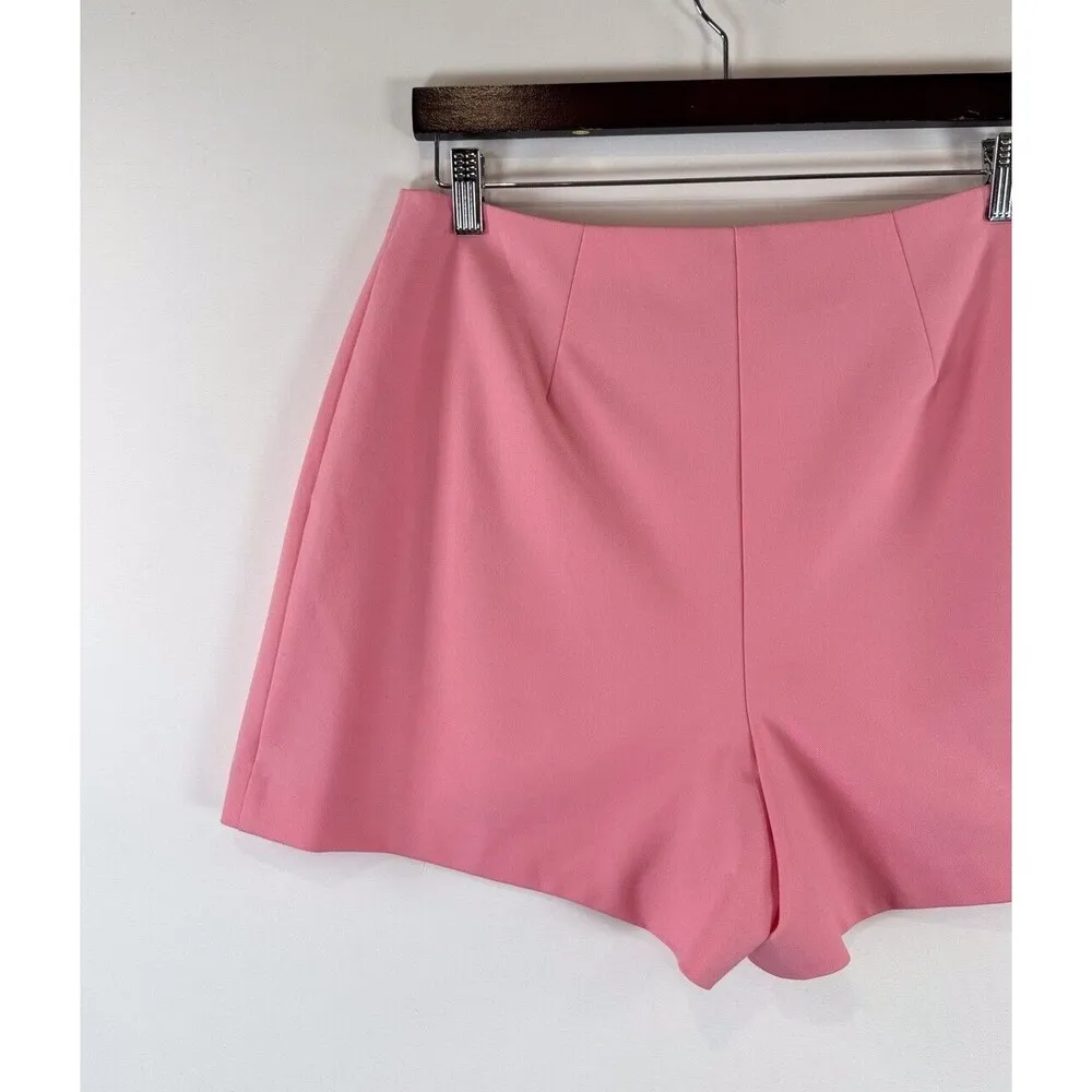 Trina Turk Womens Shorts Pink Suit High Rise Pleated Front Stretch Casual Size 8 - Image 6