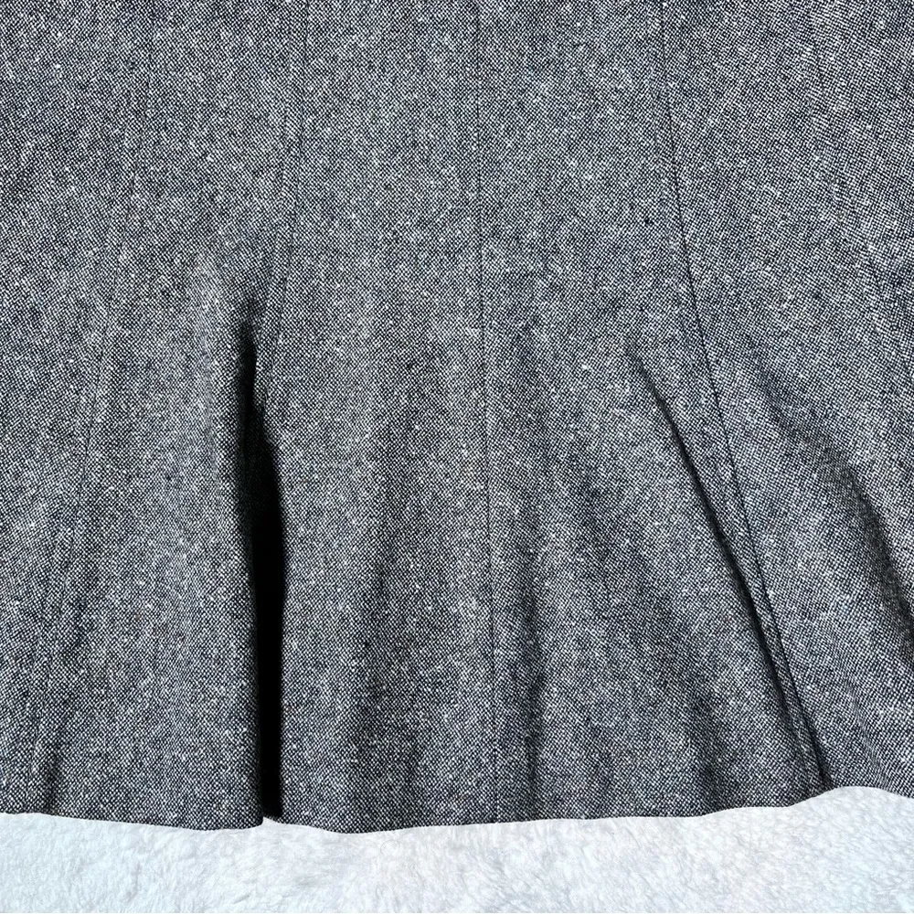 Ann Taylor Gray Virgin Wool Lined Trumpet Skirt - Image 9