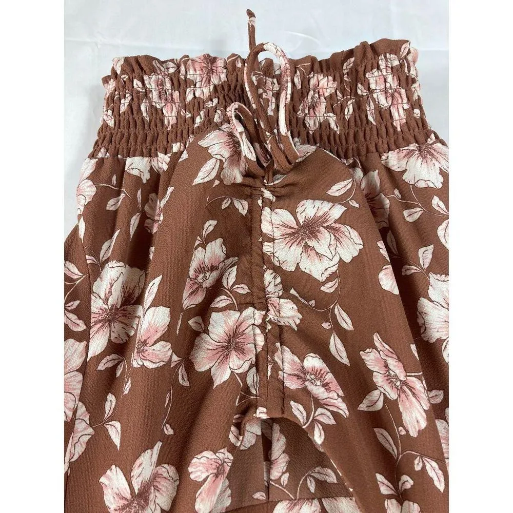 Monteau floral V Neck Cinched Blouse Size small - Image 2