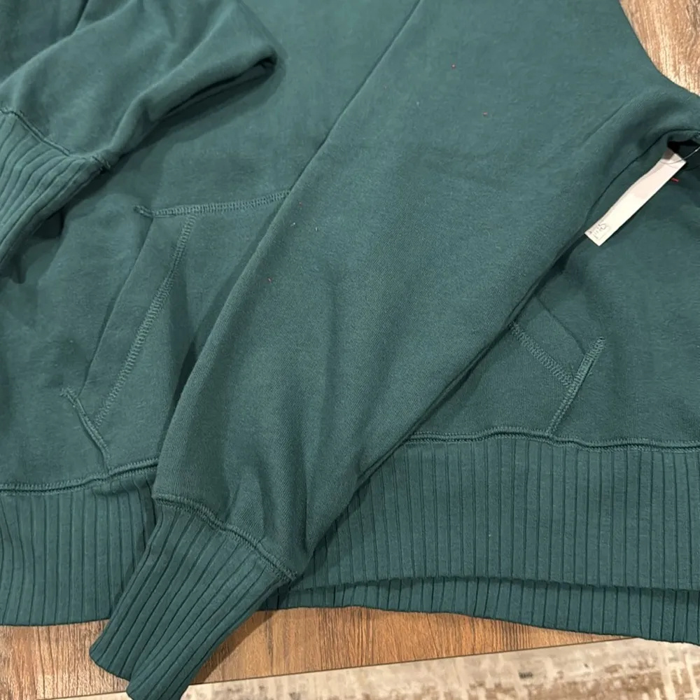 SO Green Knit Pullover Hoodie Sweater - Image 2