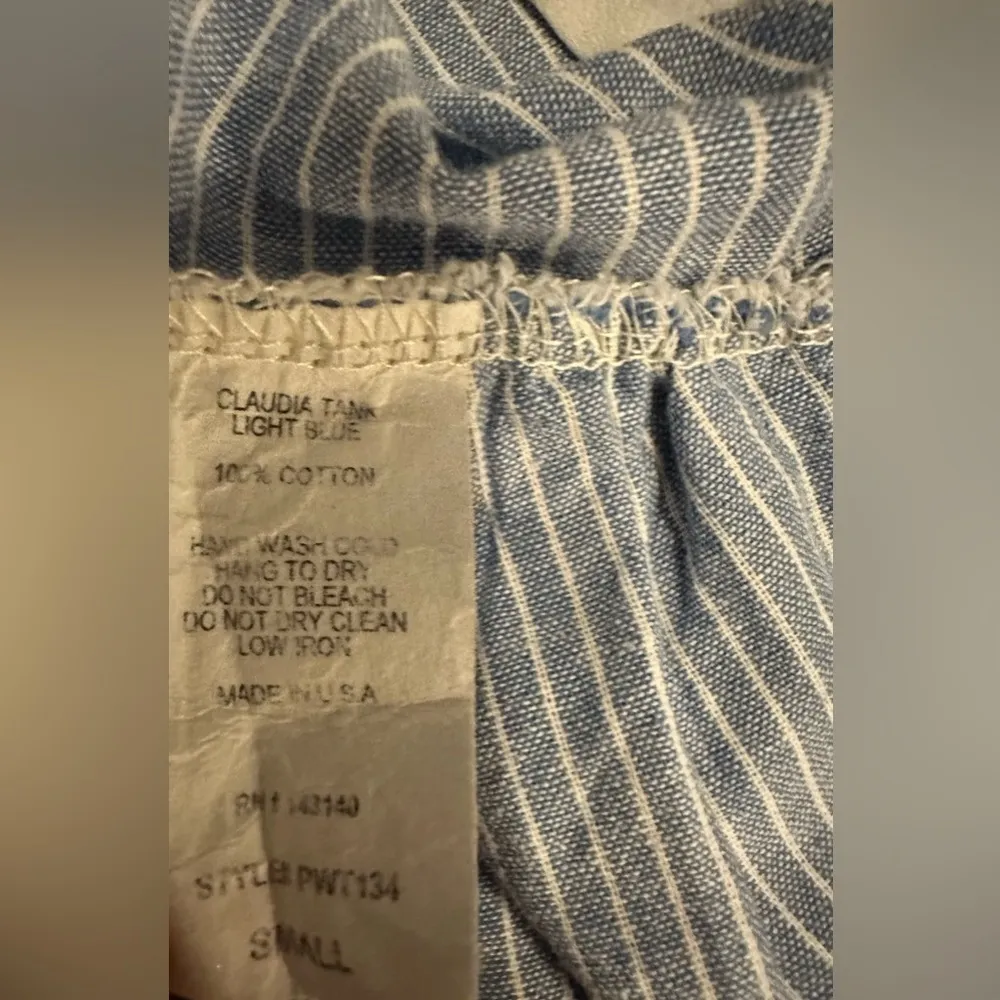 PPLA Claudia tank light blue split sides size S - Image 7