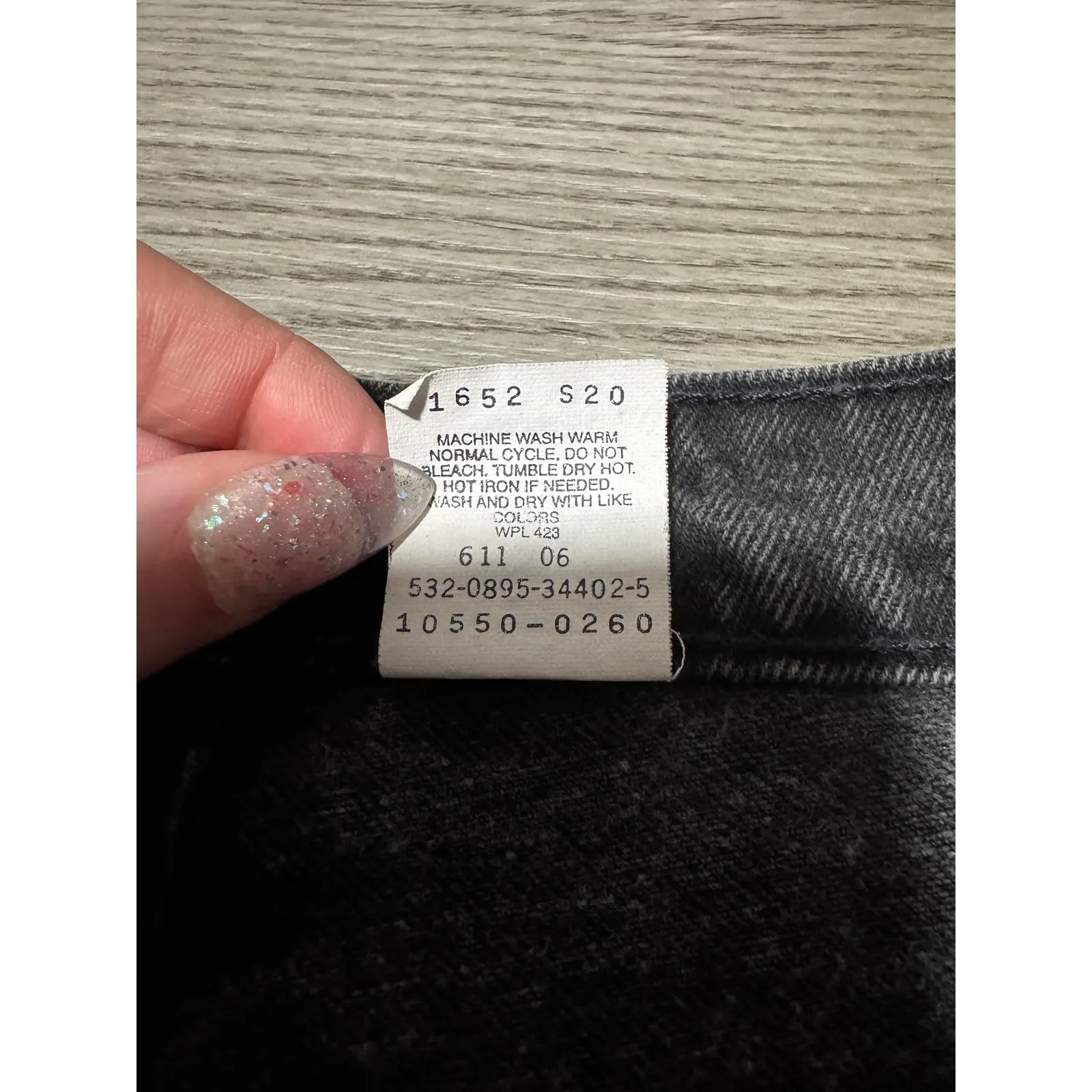 Levi's 550 Womens Relaxed Fit Tapered Leg Black Denim Jeans Size 11 Vintage - Image 3