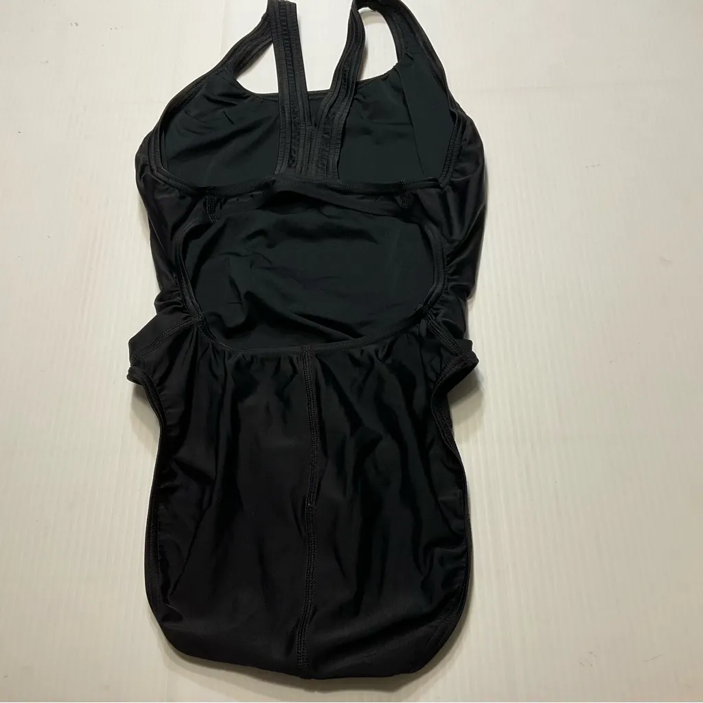 Speedo Women’s One Piece Swimsuit Sz 8/34 Black - Image 5