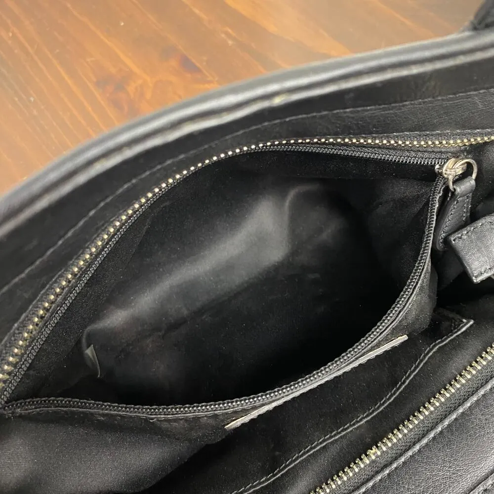 Coach Taylor Black Leather Bette Mini Tote Cross Body Handbag F32944 - Image 10