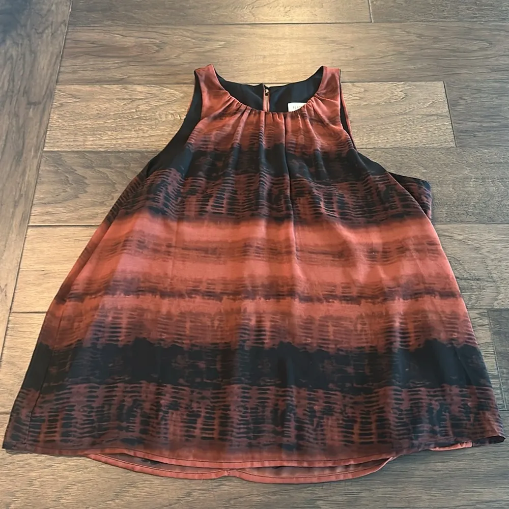 Evereve Peyton Jenson Earth Tone Sleeveless Top Sz M - Image 4