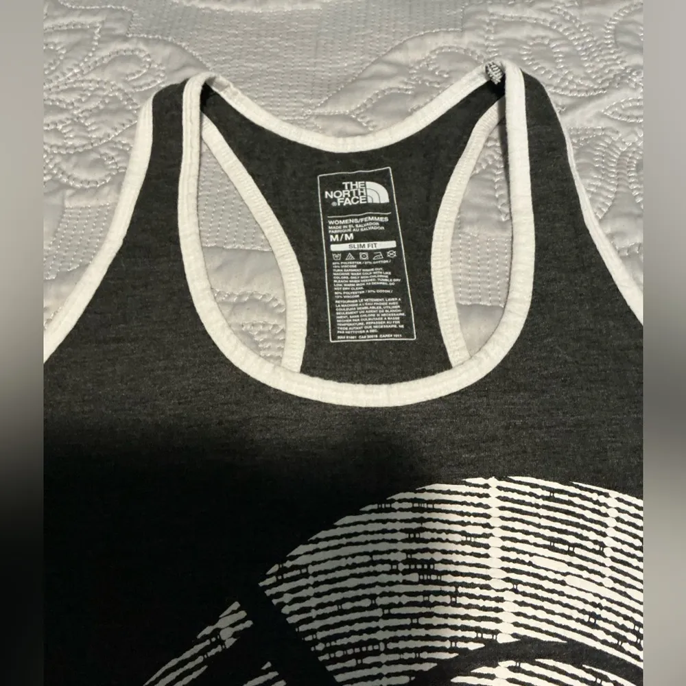 The North Face Black Graphic Fitted Tank Top - Image 4