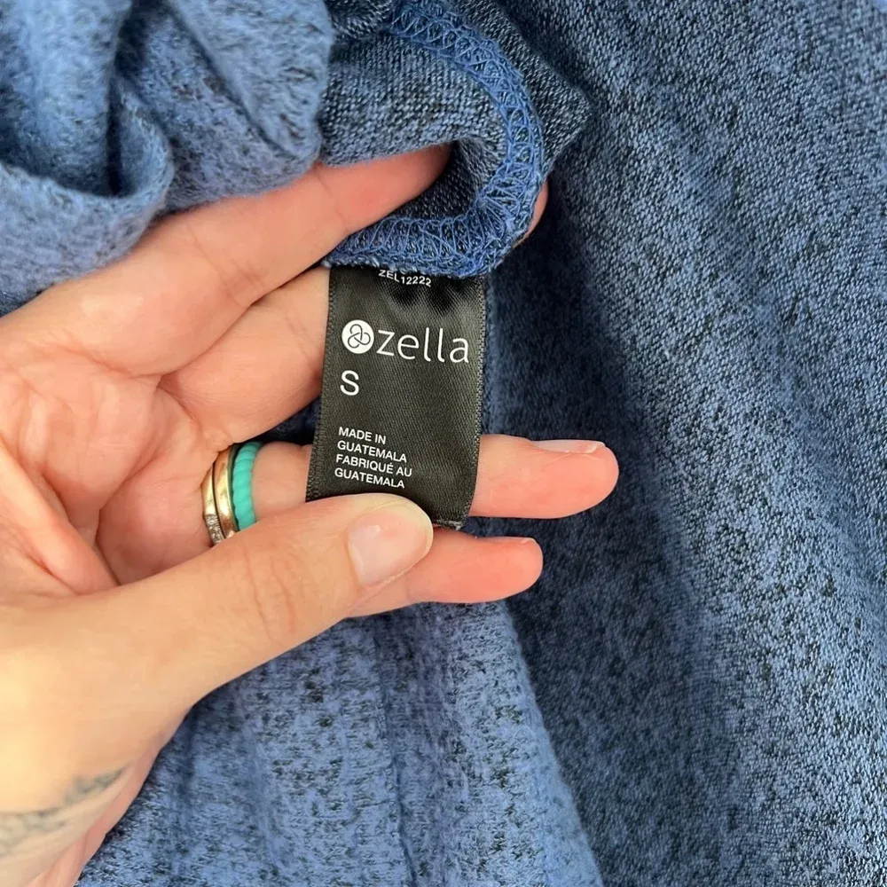 Women's‎ Zella Blue Hoodie Pullover Sweatshirt Size S - Image 6