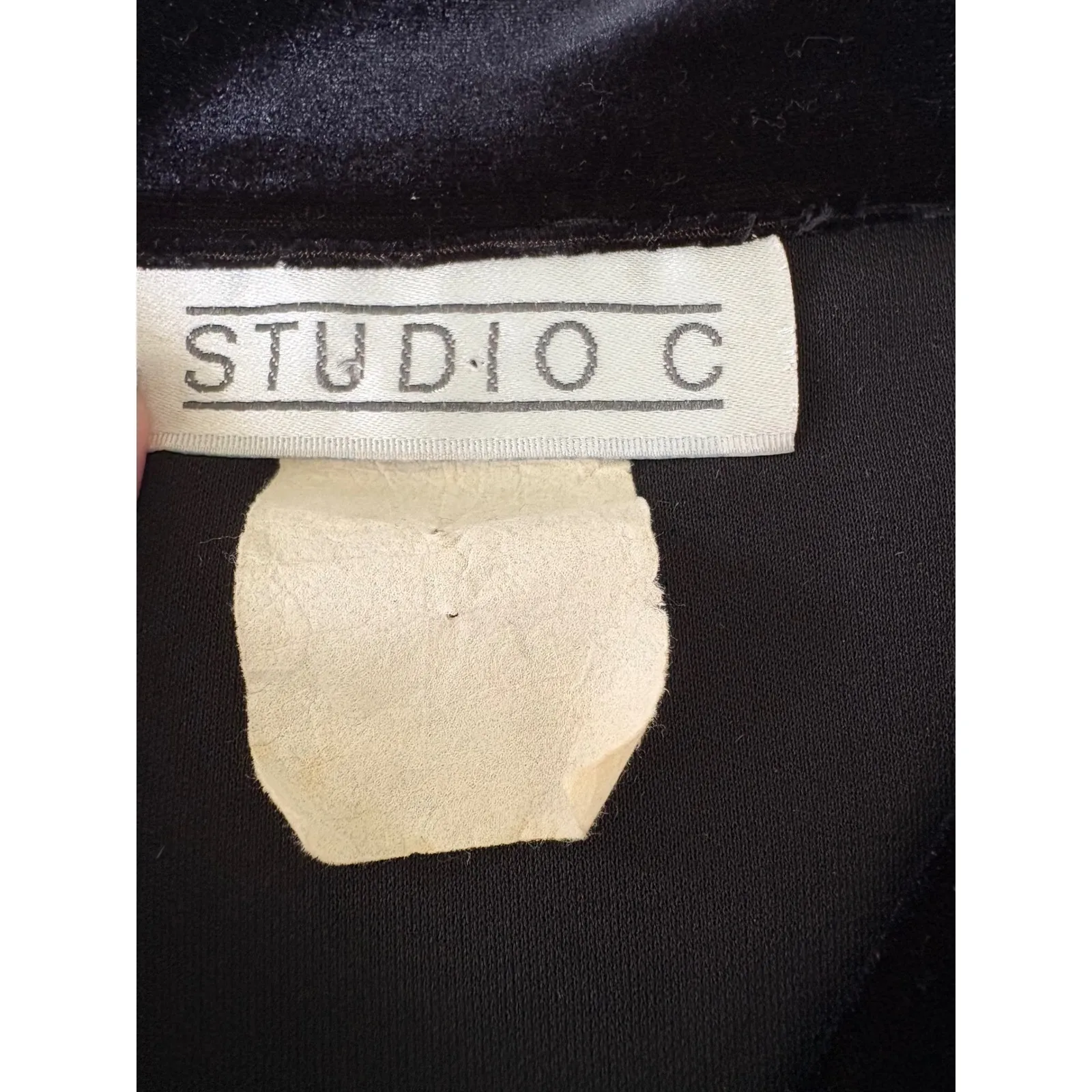 Studio C Giorgio‎ Fiorlini Black Velvet Trim Pant Set Women's Medium - Image 6