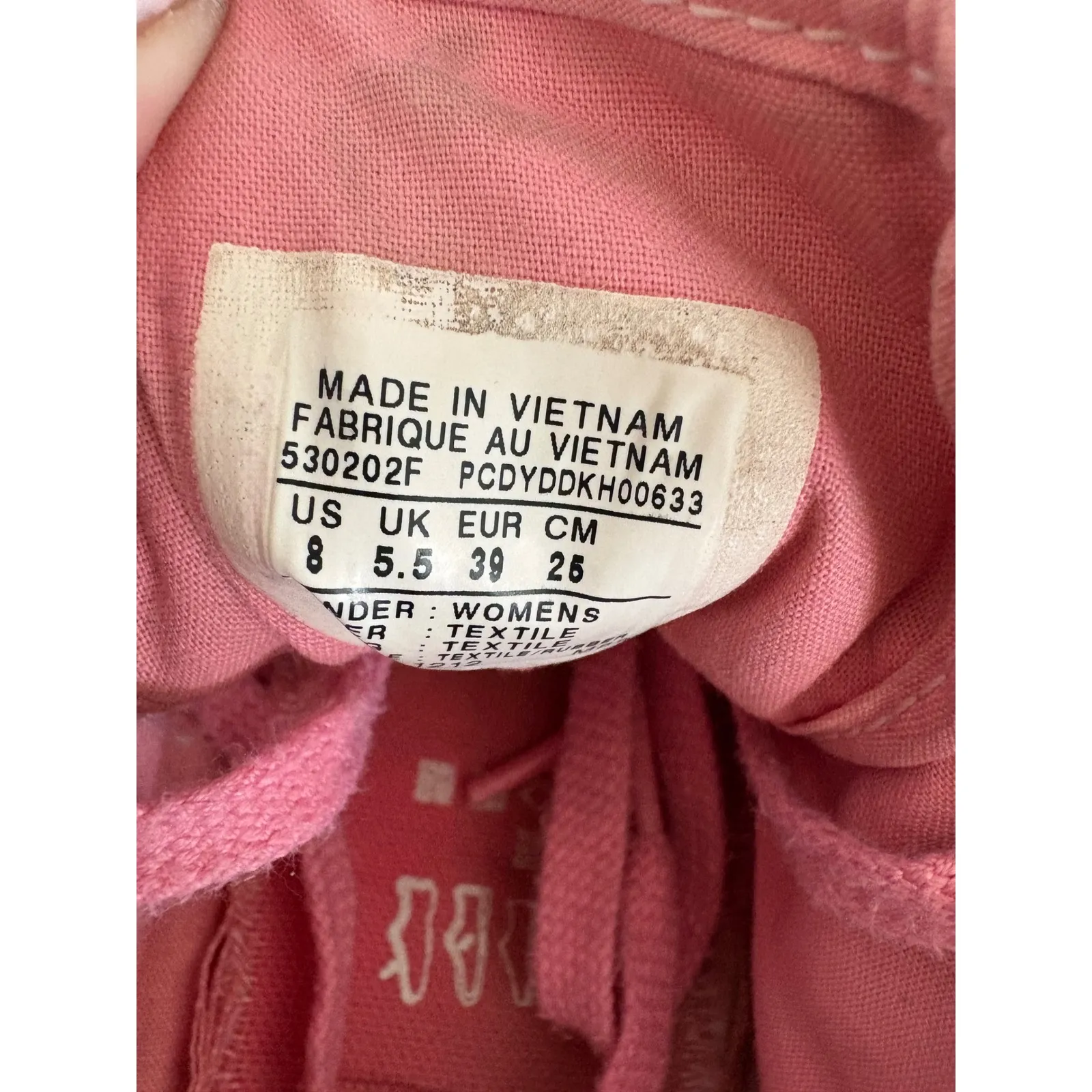 Converse All Star‎ Low Top Pink Canvas Sneakers Women's Size 8 Casual Shoes - Image 7