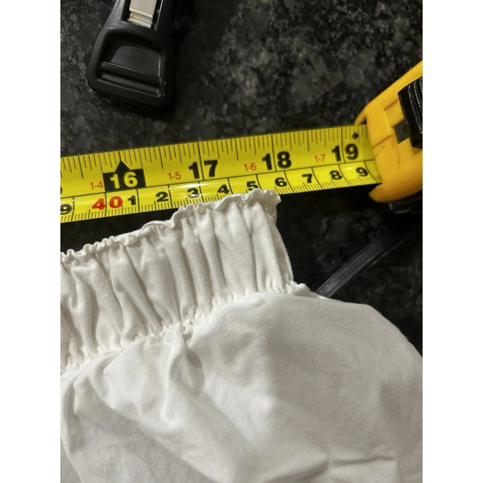 SKIMS Pajama Pants Size 2X White Poplin Sleep Elastic Waist Pockets Lounge Cozy - Image 8