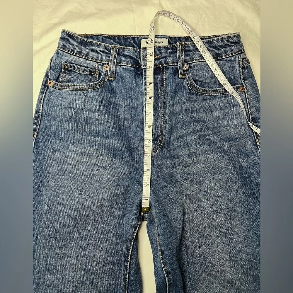 Juicy Couture Frayed Hem Straight Leg Denim Jeans 27 - Image 8