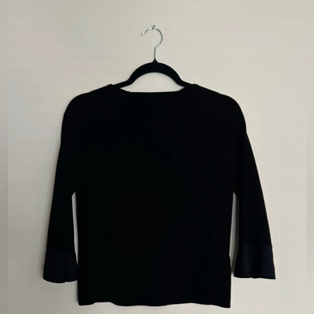 Ann Taylor Elegant Black Sweater with Flared Cuffs - Image 4