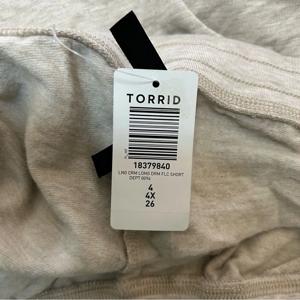 Dream Fleece Relaxed Lounge Short in Cream - 4X - Image 6