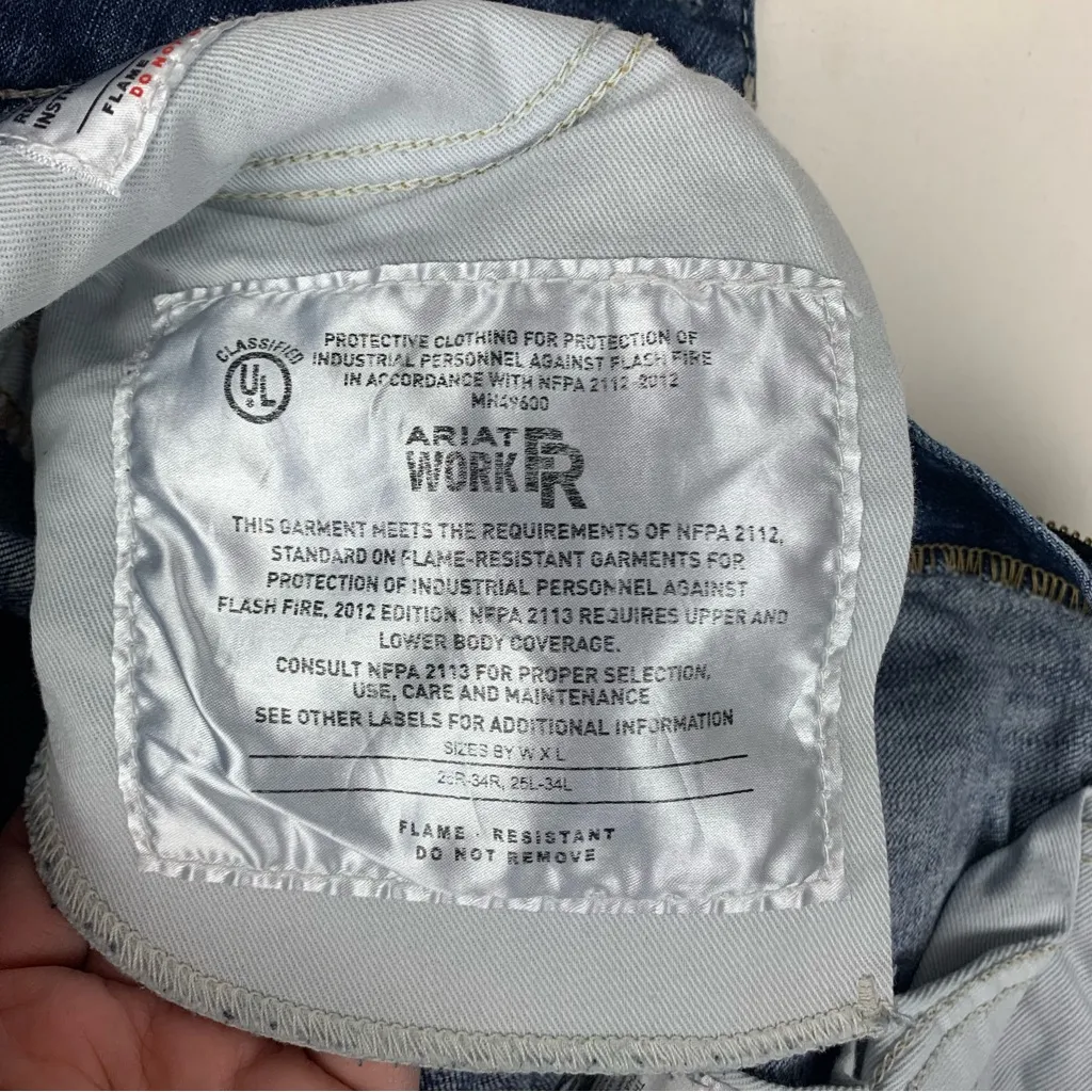 Ariat women's 30 FR Work Mid Rise Bootcut Denim Jeans - Image 11