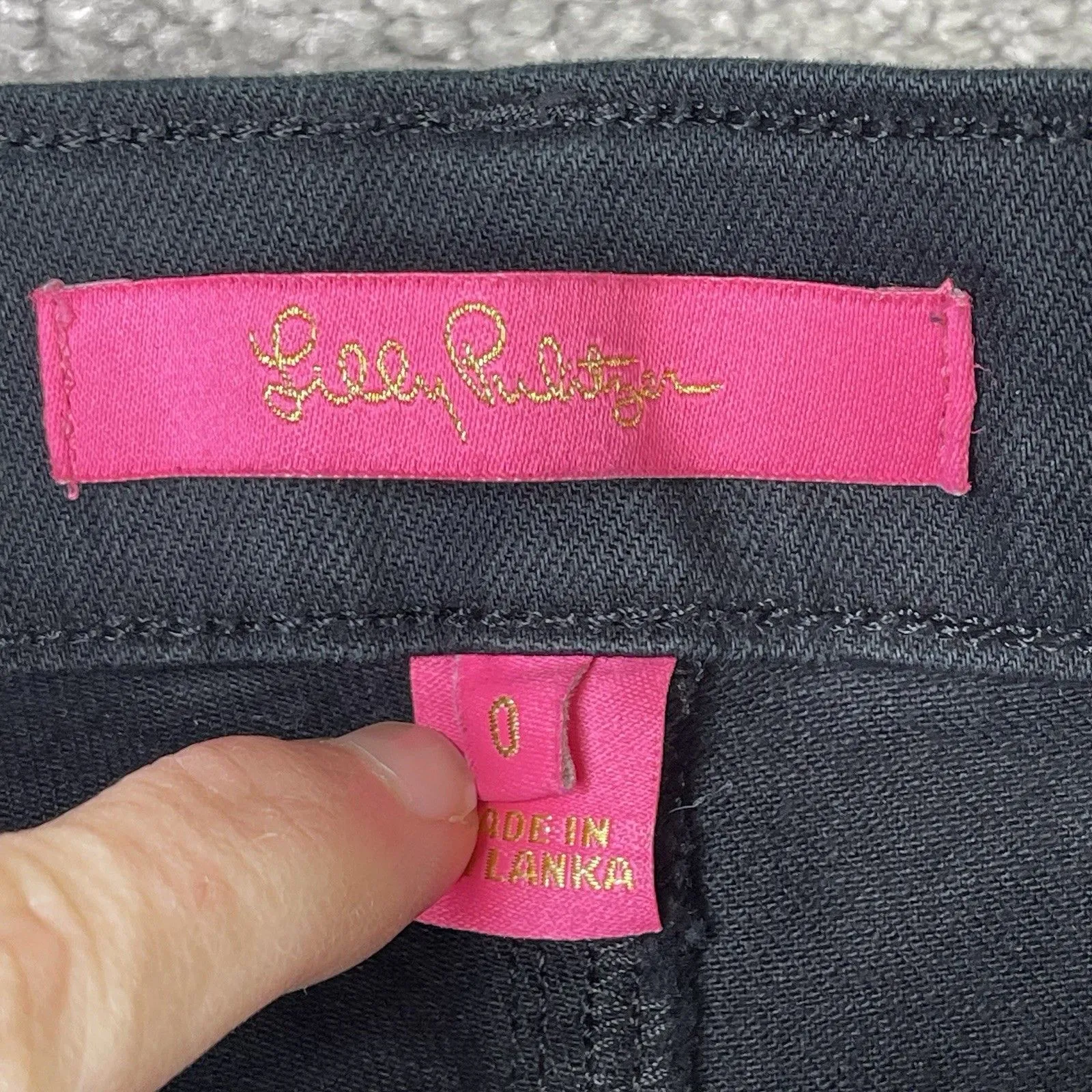 Lilly Pulitzer South Ocean Jeans  Women’s 0 Black Skinny Ankle Mid-Rise 004385 - Image 6