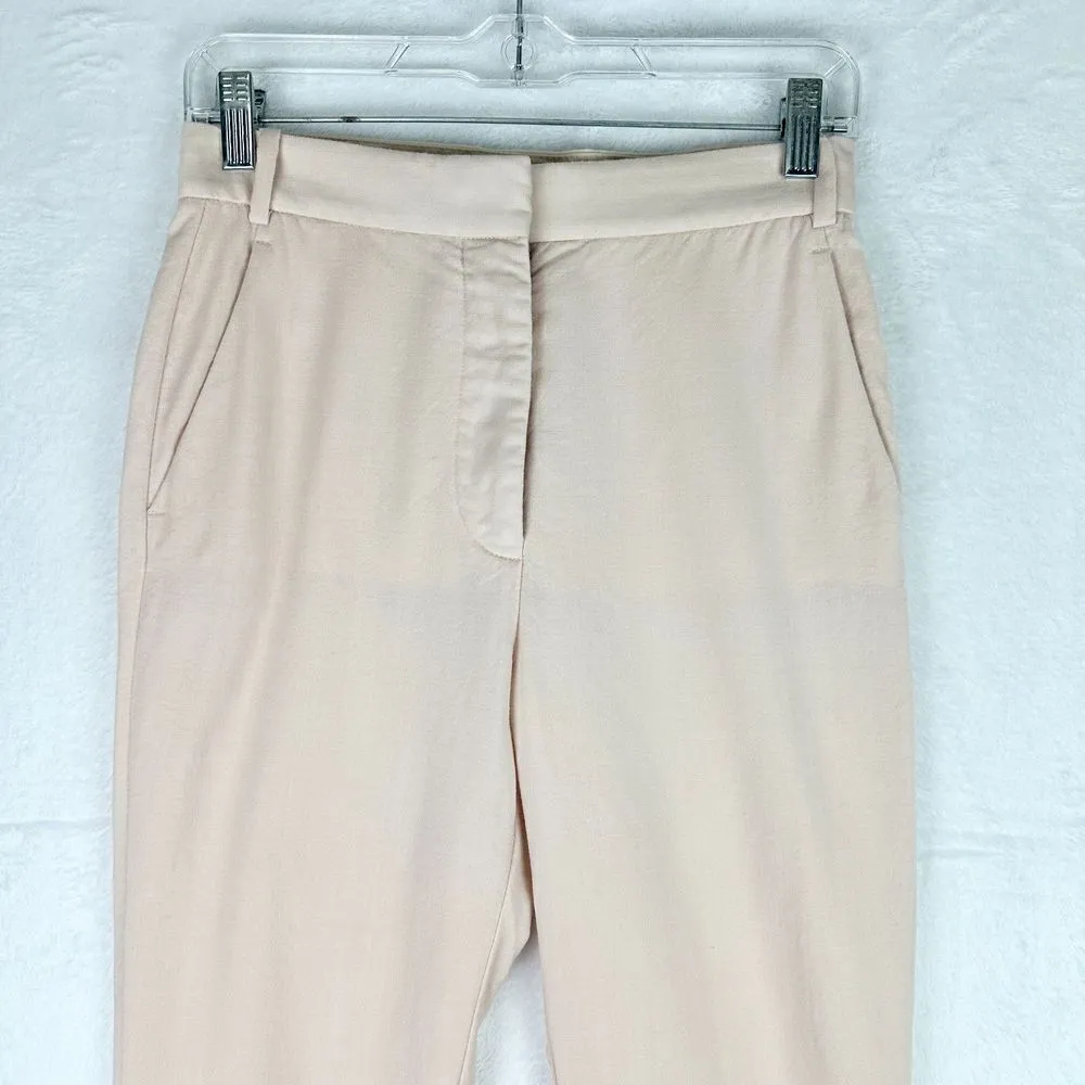 Stella McCartney Wool Trouser Pants Size 36/US 2 Pale Pink High Rise - Image 3