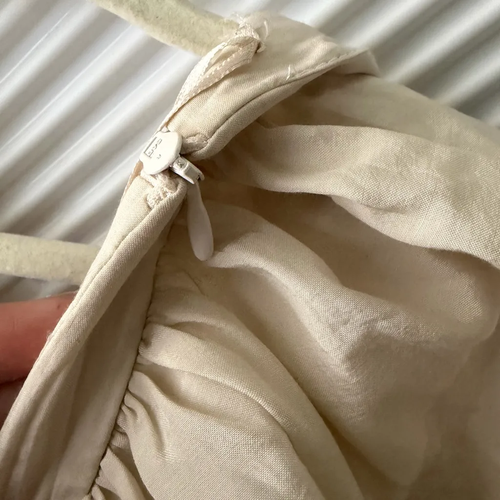 ZARA  Cream Bubble Skirt - Image 12