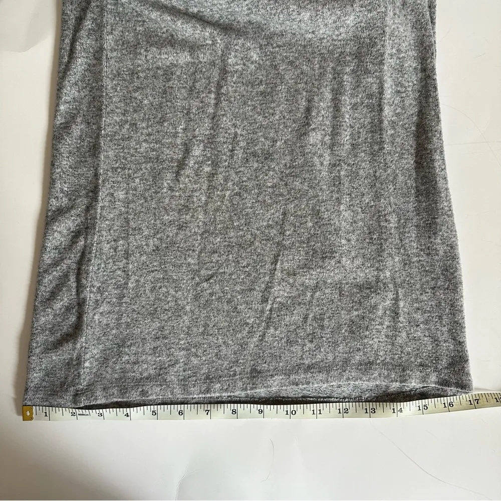 ANTHROPOLOGIE Marisa Hacci Wide Leg Sleep Jumpsuit sz Small Marled Heather gray - Image 13