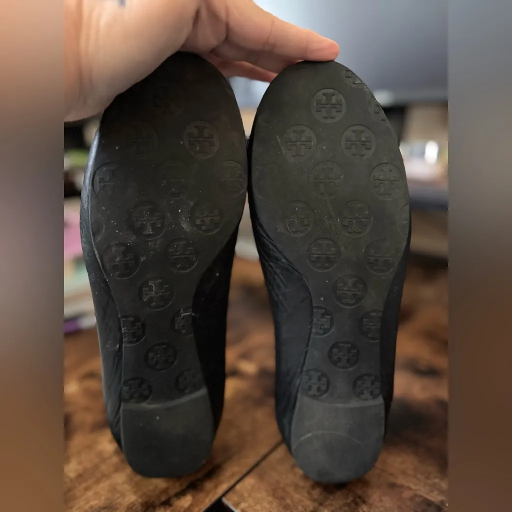 Tory Burch Claire Black Ballet Flats size 9 - Image 3