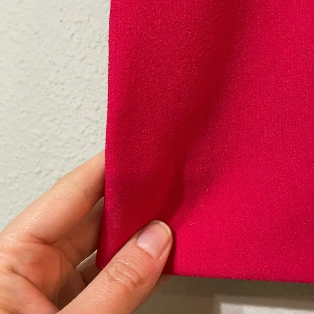 Maje Pink Straight Mini Skirt Bow Womens 4 Wrap Front Barbie Core Coquette Girly - Image 4