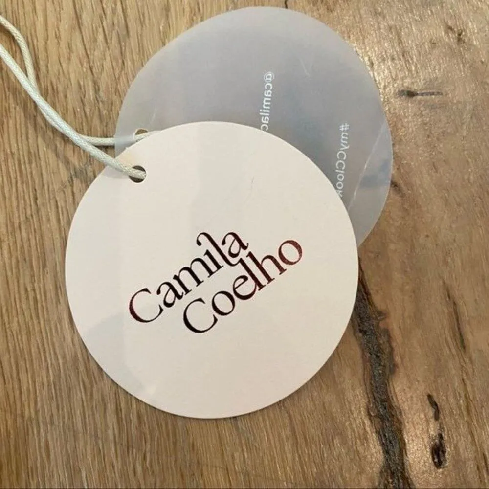 Camila Coelho Daisy Crop Top in Orange - Image 4