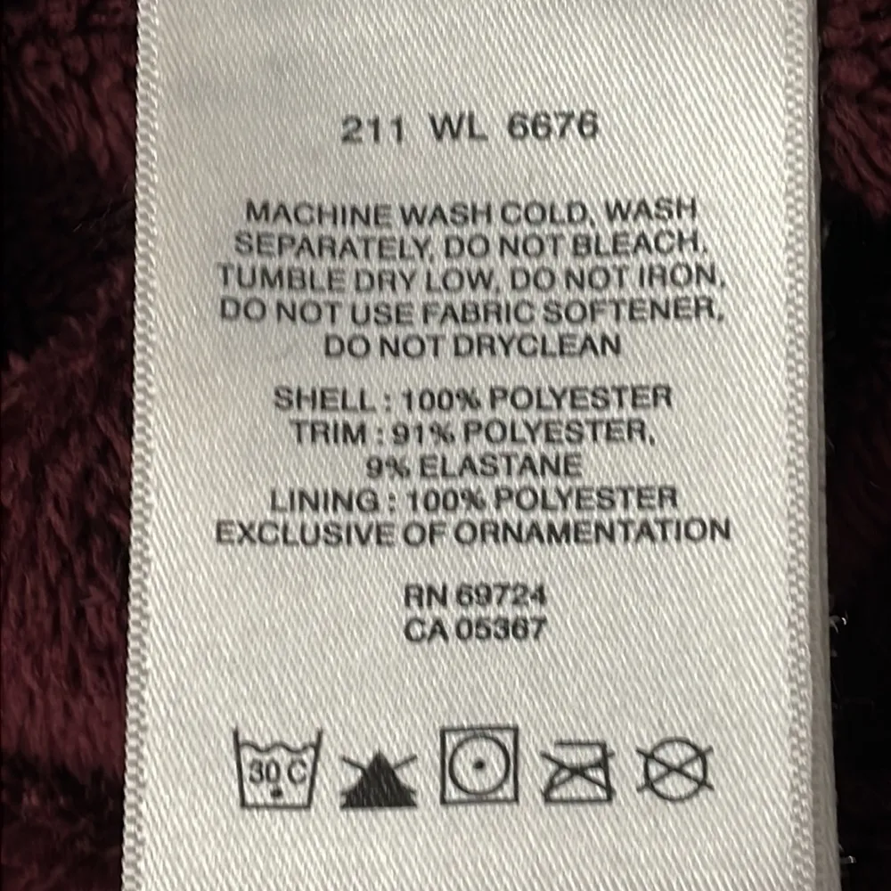 Columbia Burgundy Fleece Zip up Jacket - Image 6