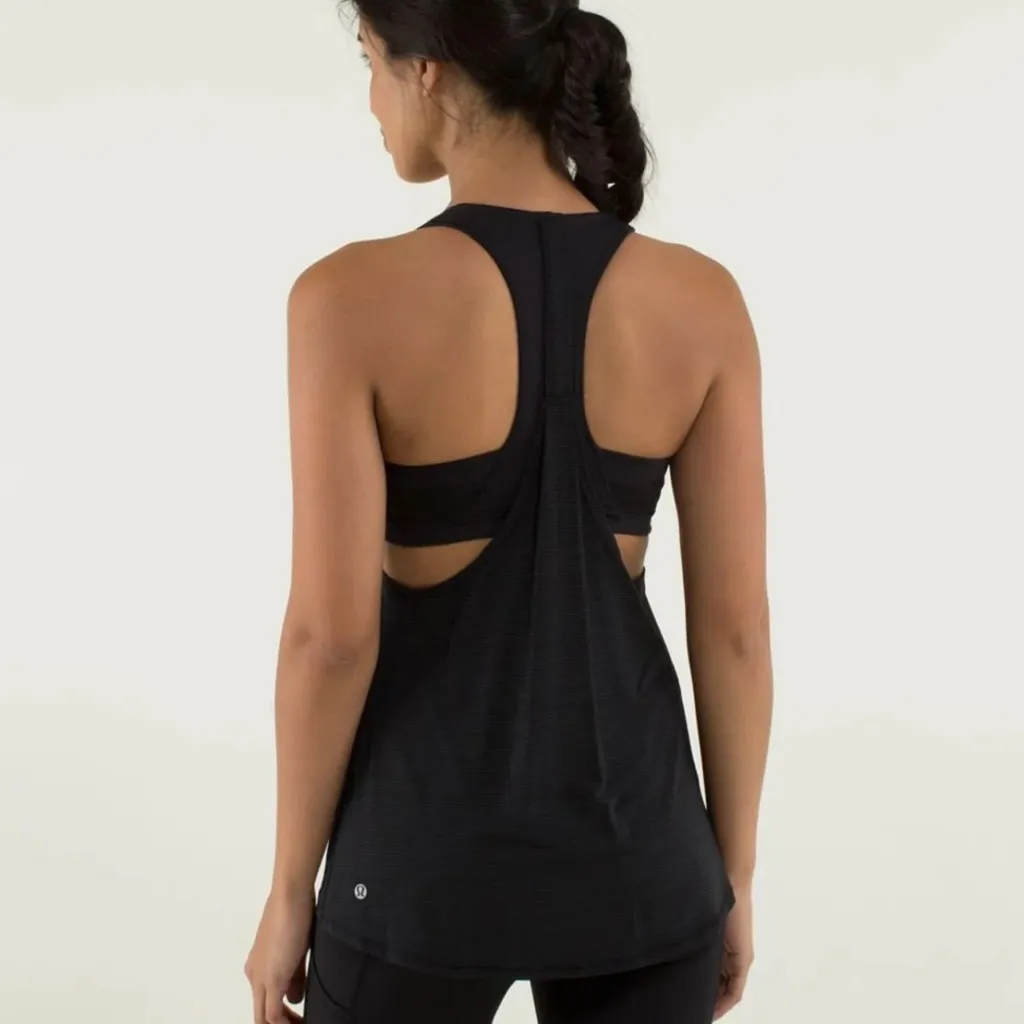 MOVING SALE Lululemon 2 in 1 black sports bra top - Image 2
