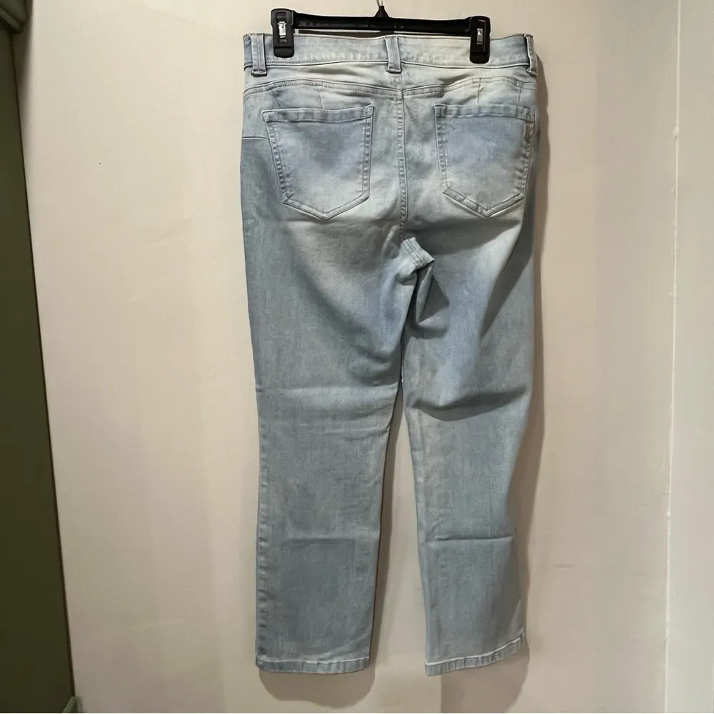 Vintage x America Blues Jeans Missy 12 Blue Denim light crop body sculpt missy. - Image 3