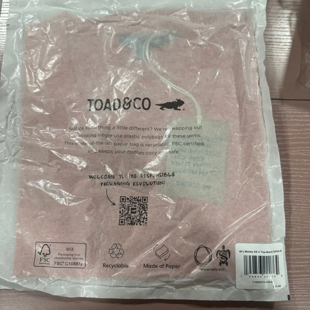 toad&co Marley Tee small Orange - Image 4