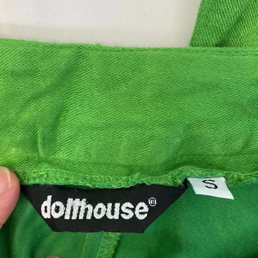 Dollhouse Women’s Lime Green Straight Leg Pants Vintage Y2K 1990’s EUC Sz XS - Image 3