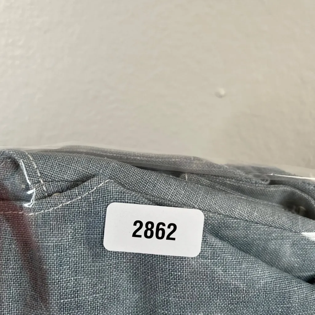 Alberto Makali Blue Studded Linen-Blend Country Western Blazer Lace Sleeves 8 - Image 12