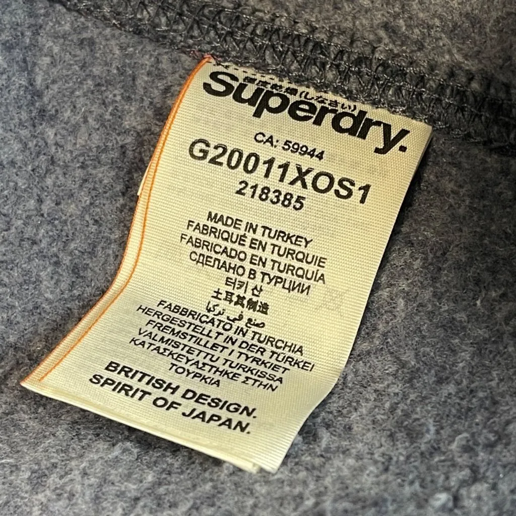 Superdry Orange Label All Over Print Full Zip Hoodie Women's Size XXS Knit NEW - Image 11