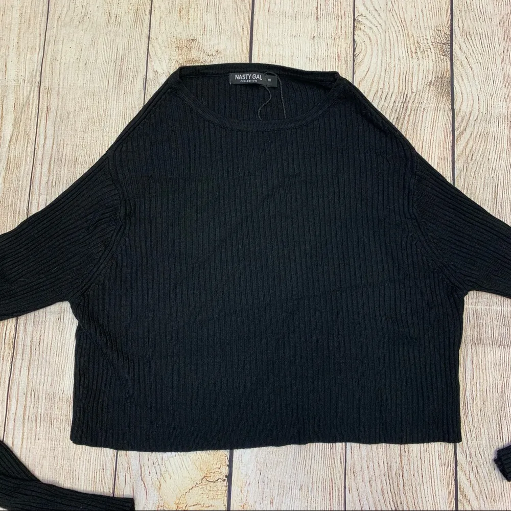 Nasty Gal Medium Black Long Sleeve Sweater - Image 5