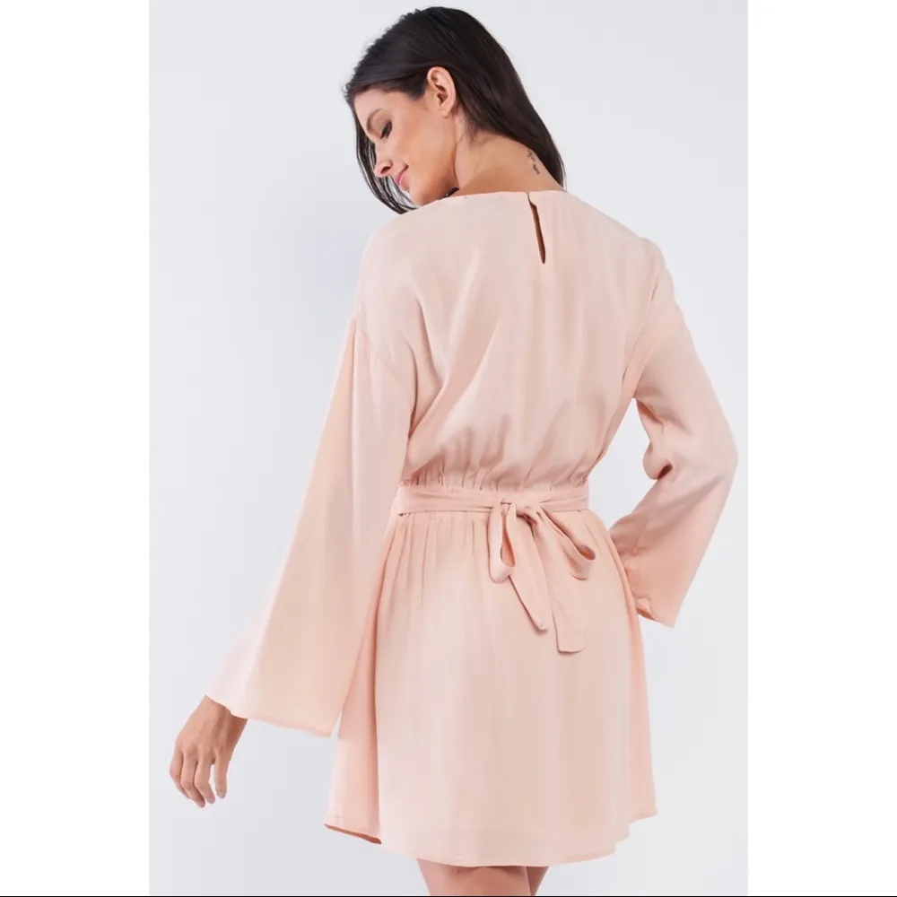 Sugarlips Nude Butterfly Cut Out Long Sleeve Dress - Image 2