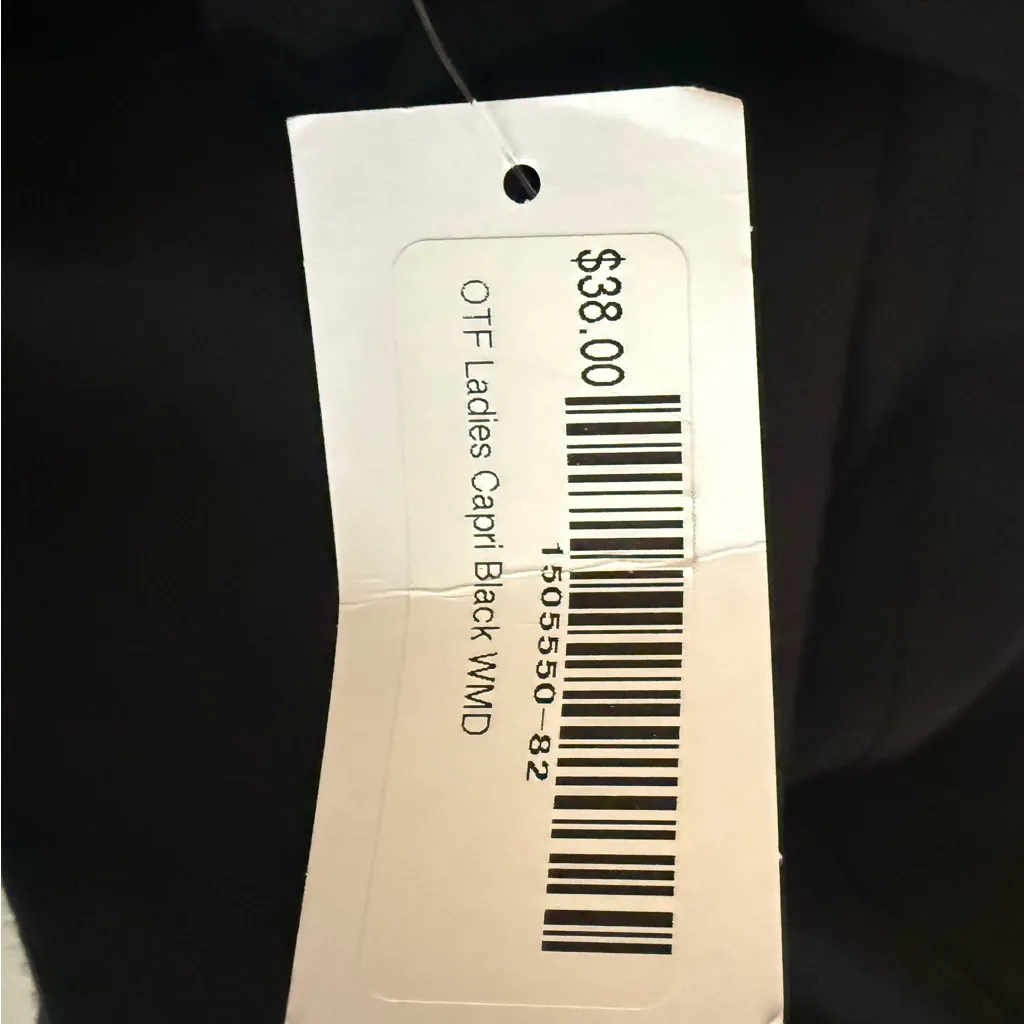 Orange Theory Women's Cropped Capri Leggings Size M NEW Cotton Blend - Image 4