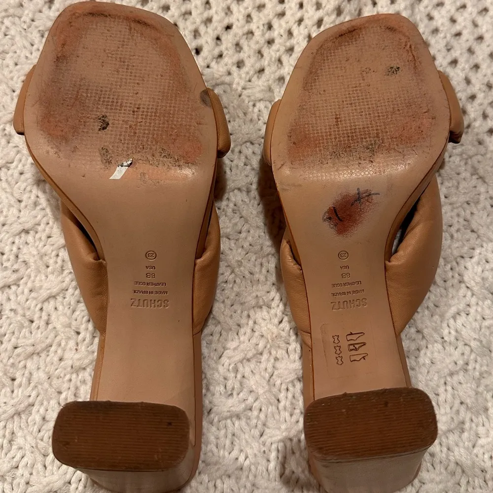 Schutz Women's Tan Heeled Sandals size 8B - Image 7