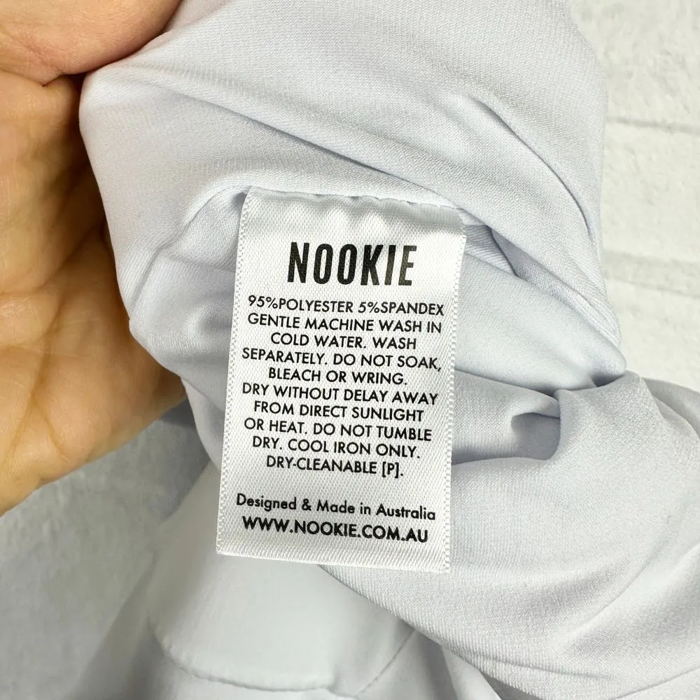 Neptune Gown Size XS White High Slit Wedding Bridal Mermaid Train - Image 15