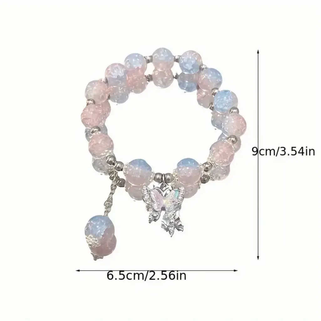 Enchanting Fairy Butterfly Bracelet Unique Niche Design Pastel Colors‎ - Image 3