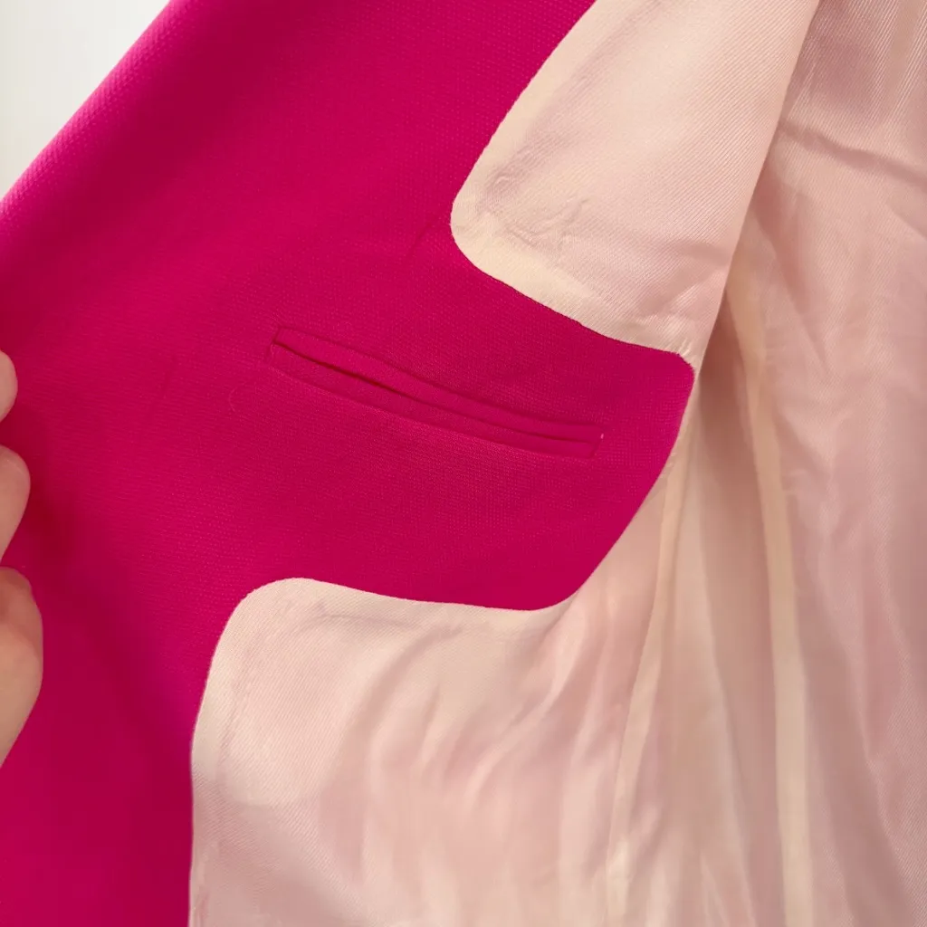 Zara Pink Oversized Blazer Sz S - Image 7