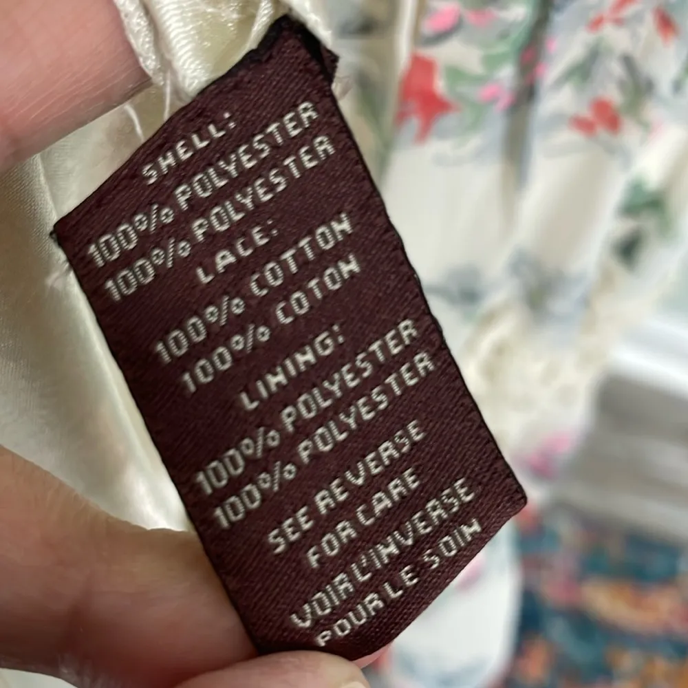 ANTHROPOLOGIE Ranna Gill Kalila Floral Dress Small White - Image 9