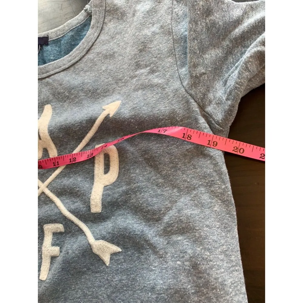 Gap San Francisco CA Sweatshirt‎ Women's Medium Blue Pullover Spellout Compass - Image 13