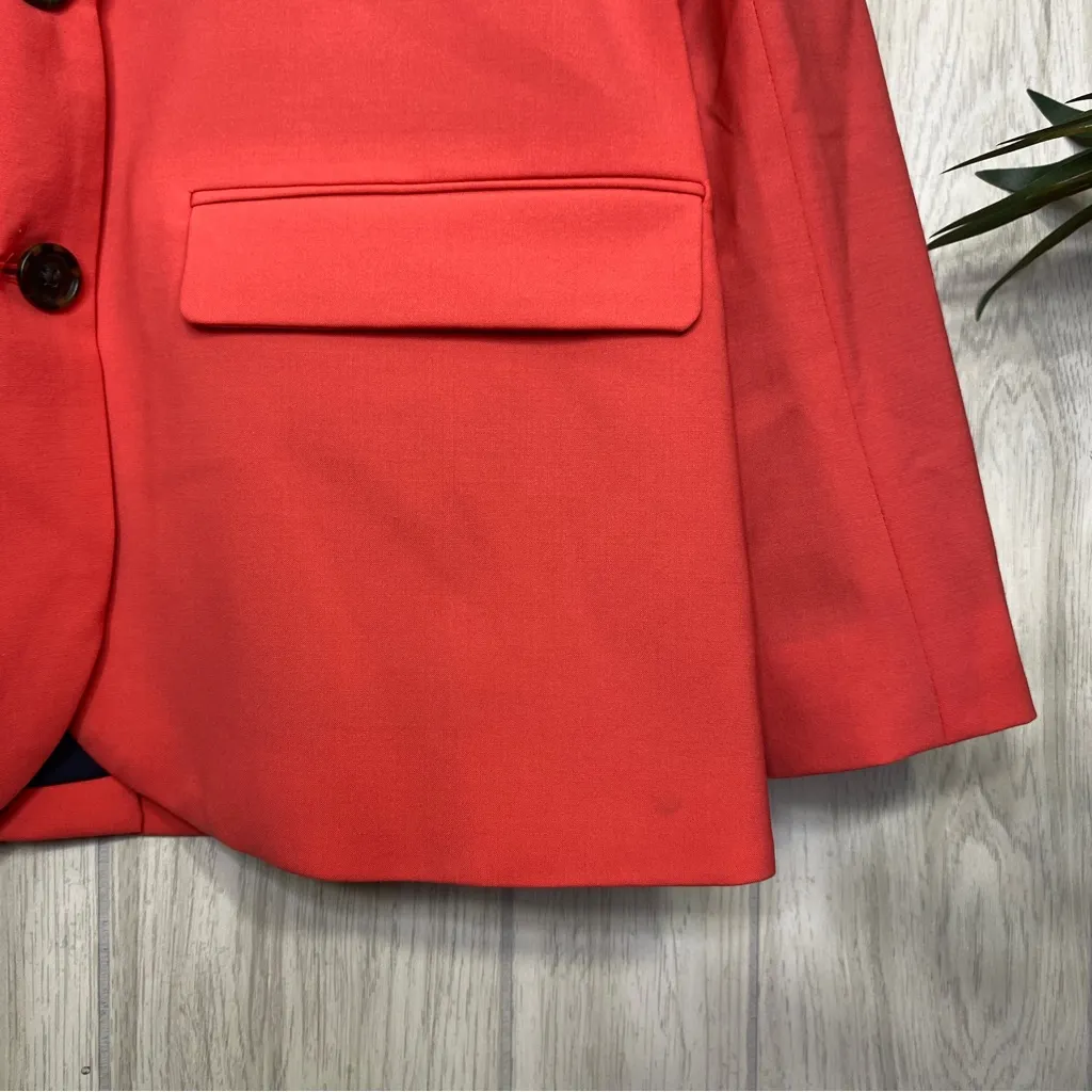 J. Crew Sommerset Blazer in Italian Stretch Wool Faded Poppy size 6 AR127 - Image 7